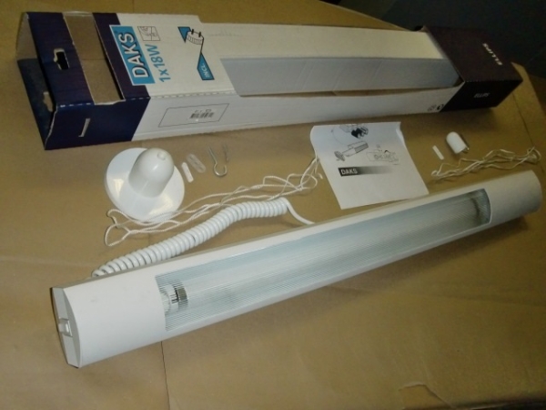 ELLIPS 1x TL-D 18W/29 VVG Pendelleuchte direkt weiß komplett